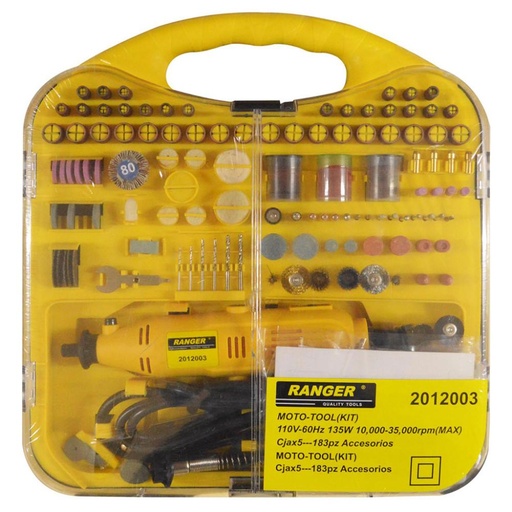 [6491] MOTO TOOL  RANGER CON GUAYA  X183PCS  (2012003)