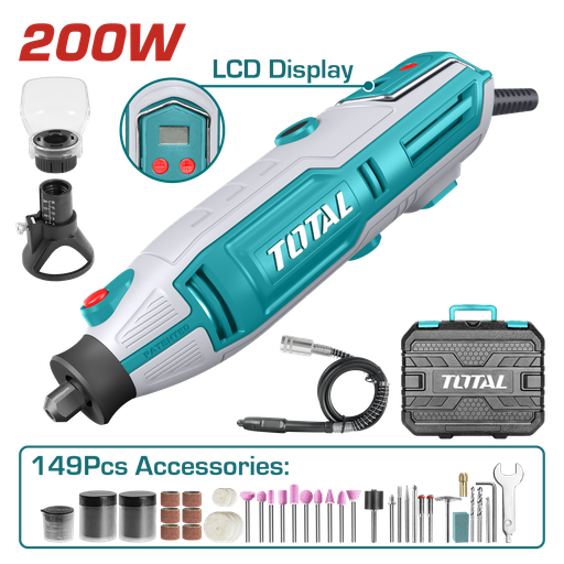 [17356] MOTO TOOL 200W V/VARIABLE INCLUYE 149 PZS TOTAL (UTG2006)