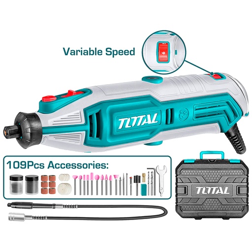 [17355] MOTO TOOL MINI 130W V/VARIABLE  INCLUYE 109 PZS TOTAL (UTG513326)