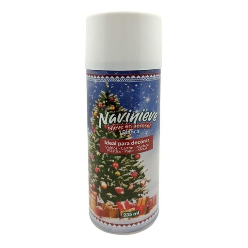 [16192] NIEVE EN AEROSOL 235 ML NAVINIEVE BLANCA CRC