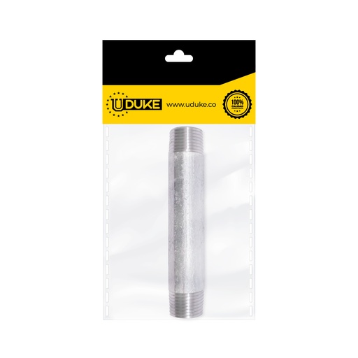 [10074K] NIPLE GALVANIZADO HT 1/2 X 3 PAQ X 1 UDUKE
