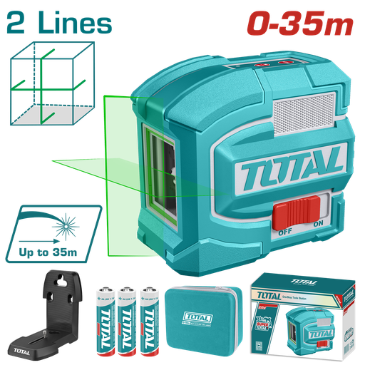 [21080] NIVEL LASER 0-35M  LUZ VERDE  INDUSTRIAL SUPER TOTAL (TLL156601)