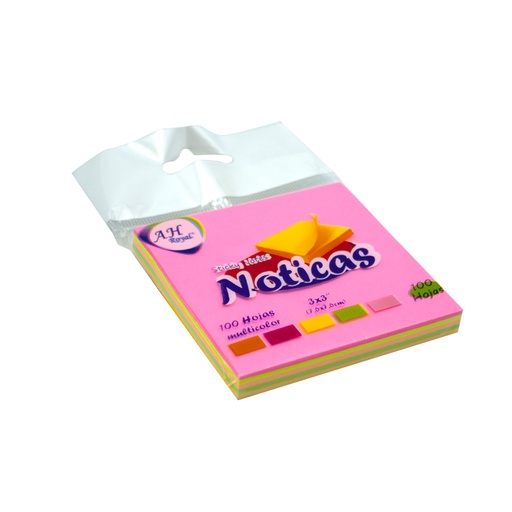 [18702] PAPEL AH ROYAL PARA NOTAS X5 COLORES NEÓN 100 HOJAS