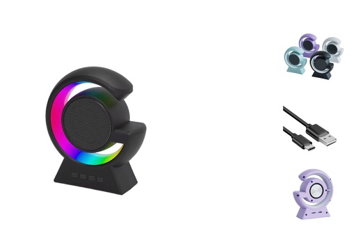 [20797] PARLANTE G INALAMBRICO BLUETOOTH CON LUCES BX-39