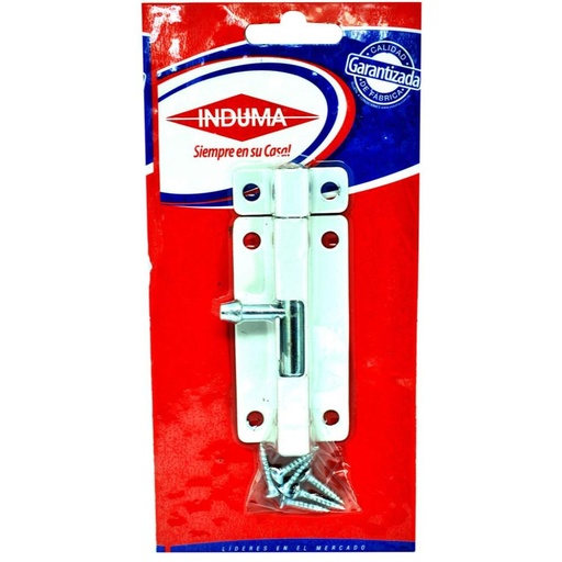 [12057] PASADOR BLANCO INDUMA  4 C.18 CT X 1 (T1108-024)(T1502-0080)