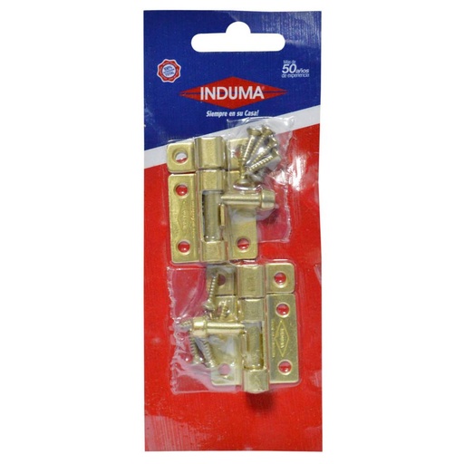 [8345] PASADOR COBRE INDUMA 1 1/2 C.18 X PAR (LATONADO)(T1502-0006)