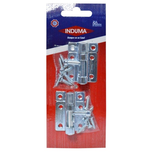 [8349] PASADOR ZINCADO INDUMA  1 1/2 C.18  X PAR (T1502-0016)