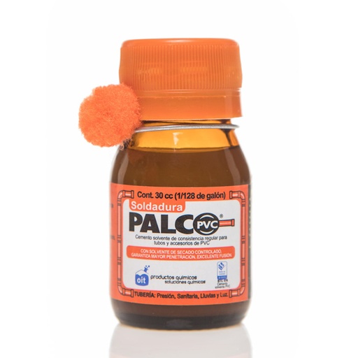 [8704] PEGA PVC FINA PALC 1/128 (30 CC) (CERTIFICADA)