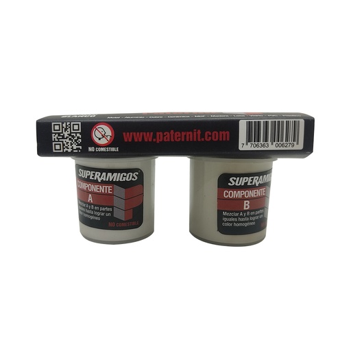 [15317] PEGATANQUE SUPERAMIGOS EPOXI BLANCO 60GRMS SACHET (PATERNIT)