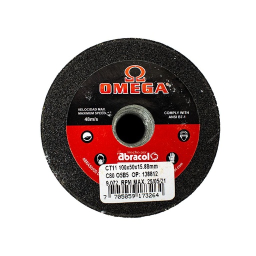 [14433] PIEDRA MARMOL OMEGA 4 GRANO 80 (ABCO1C080427)