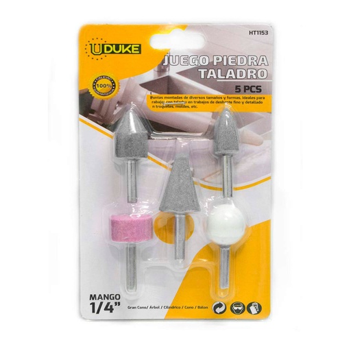 [13537] PIEDRA TALADRO X 5PCS UDUKE (HT1153)