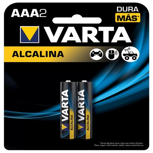 [19165] PILA AAA ALKALINA X2 VARTA