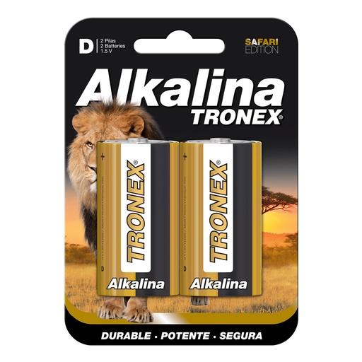 [19104] PILA ALCALINA TRONEX D BLISTER  X2