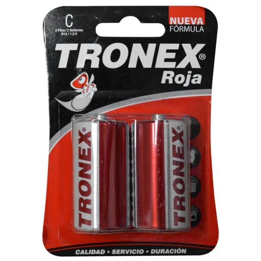 [10495] PILA TRONEX ROJA MEDIANA C (PAR)