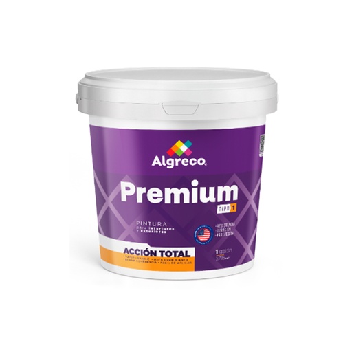 [14552] PINTURA VINILO PREMIUM TIPO 1 BLANCO CUNETE (99400105 (ALGRECO)