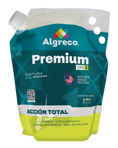 [21160] PINTURA VINILO PREMIUM TIPO 2 BLANCO GALON EN BOLSA (90400111)