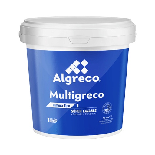 [19229] PINTURA VINILO TIPO 1 BLANCO CUNETE MULTIGRECO (99500105)
