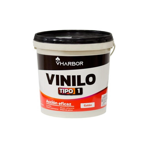 [14558AK] PINTURA VINILO TIPO 1 INTERIOR BLANCO GALON (VHARBOR)