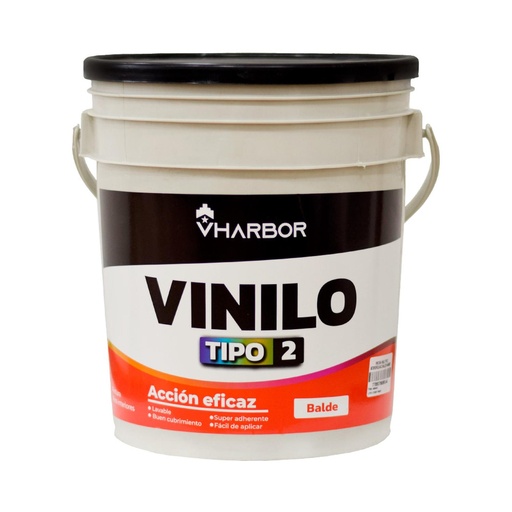 [14564AK] PINTURA VINILO TIPO 2 INTERIOR BLANCO BALDE(VHARBOR)