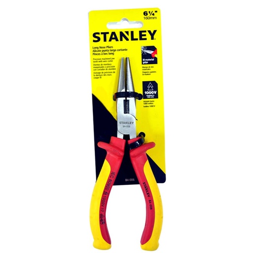 [12416] PINZA STANLEY ELECTRICISTA 6 1/2 (84-006) 1000 V