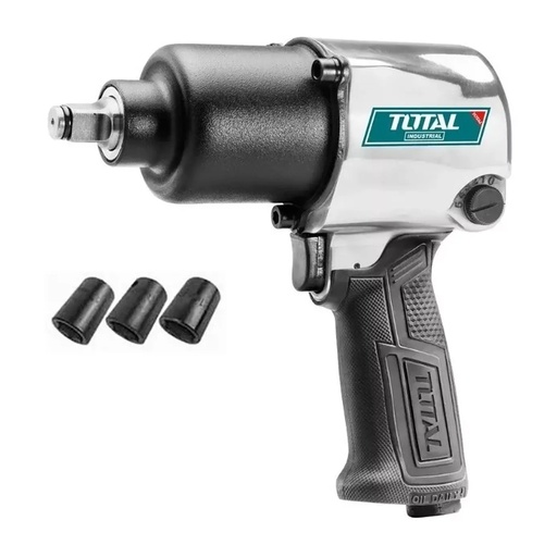 [14810] PISTOLA IMPACTO 1/2" NEUMATICA INDUSTRIAL INCLUYE 3 COPAS  TOTAL (TAT40122)