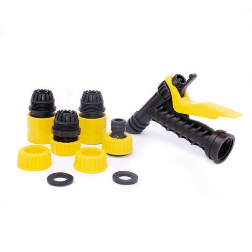 [16095] PISTOLA MANGUERA PLASTICA CON UNION Y DOS ADAPTADORES RAPIDOS PLASTGRIFOS (3200500)*