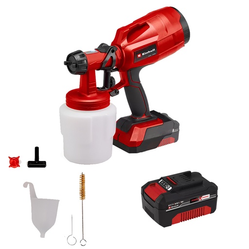 [17858] PISTOLA PINTAR INALAMBRICA 800ML 18V INCLUYE BATERIA 4.0AH Y CARGADOR (TC-SY 18/60 LI)(4260025)  (4260025)