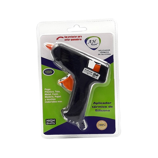 [10923B] PISTOLA SILICONA NEGRA PEQUEÑA 10W AH ROYAL