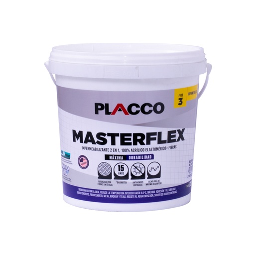 [16215] PLACCO MASTERFLEX BLANCO CUÑETE (IMPERMEABILIZANTE ELASTOMERICO (96200105 (ALGRECO)
