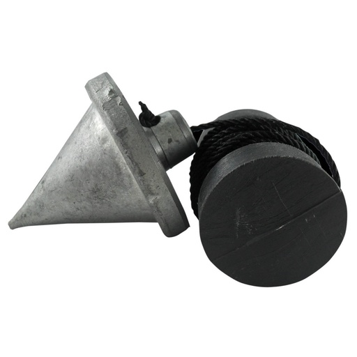 [2321] PLOMADA CASTANO 250 GRS PEQUENA (ANTIMONIO)