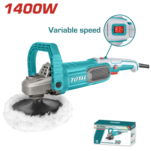 [19304] POLICHADORA 1400W INDUSTRIAL INCLUYE 4 ACCESORIOS TOTAL (UTP11418018)