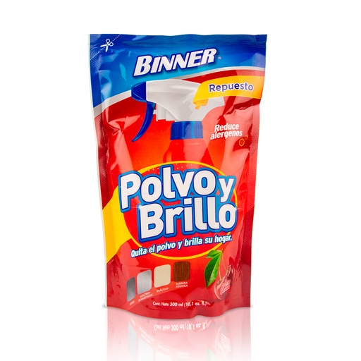 [19059] POLVO-BRILLO CEREZA RTO DOYPACK 300 ML BINNER