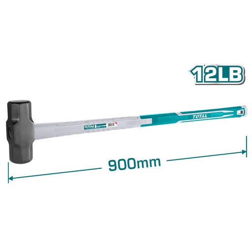 [15334] PORRA 12 LB HIERRO MANGO FIBRA DE VIDRIO TOTAL (THT750516)