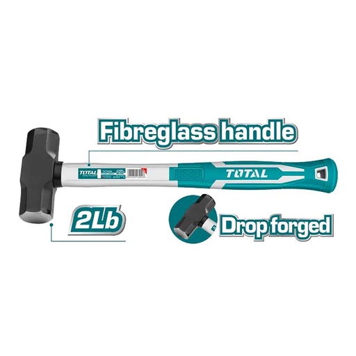 [16265] PORRA 2LB HIERRO MANGO FIBRA DE VIDRIO SUPER SELECT TOTAL (THT79026)