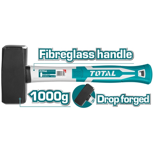 [14929] PORRA 2LB HIERRO MANGO FIBRA VIDRIO TOTAL (THT7210006)
