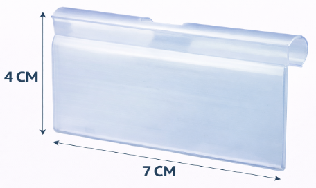 [E80] PORTA PRECIOS PLASTICO PARA GANCHO (40X70-MM)(HT90202)