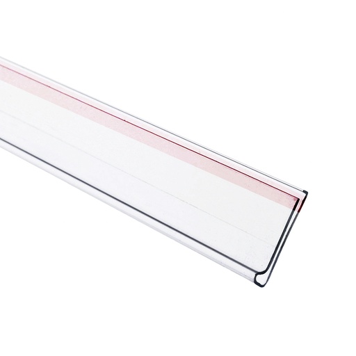 [10519A] PORTAPRECIOS ADHESIVO TRANSPARENTE 7.5 X 1 MT