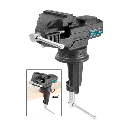 [14874] PRENSA BANCO GIRATORIA EJE 60MM FUERZA MAXIMA SUJECION 1000KG TOTAL (THT6126)