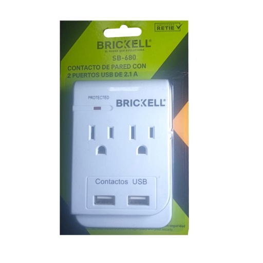 [16930] PROTECTOR PARA VOLTAGE CARGA RAPIDA + USB (SB-680)