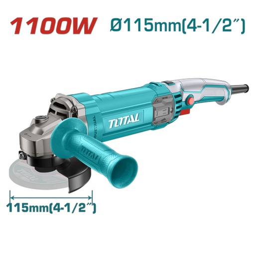 [18744] PULIDORA 4 1/2  1100W INCLUYE MANGO AUXILIAR  INDUSTRIAL TOTAL (UTG110125563)