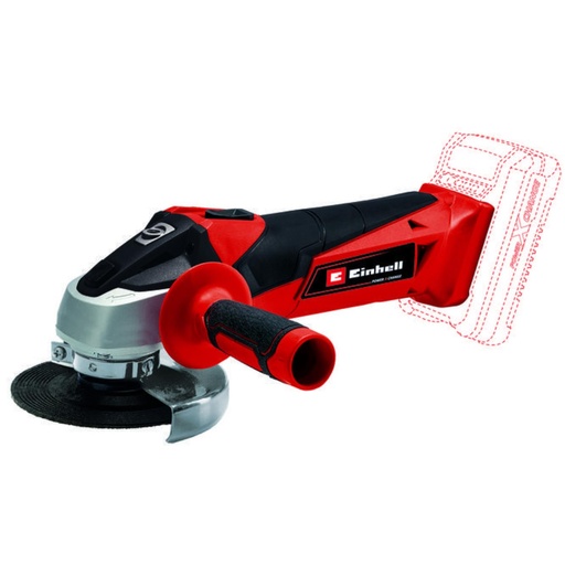 [18555] PULIDORA INALAMBRICA 4 1/2" 18V BATERIA 4.0AH Y CARGADOR EINHELL (TC-AG 18/115 LI) (4431130)