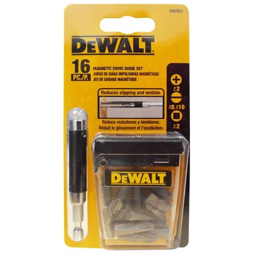 [10178] PUNTAS TALADRO IMANTADAS DEWALT X 16 ESTUCHE (JUEGO) (DW2053CS)