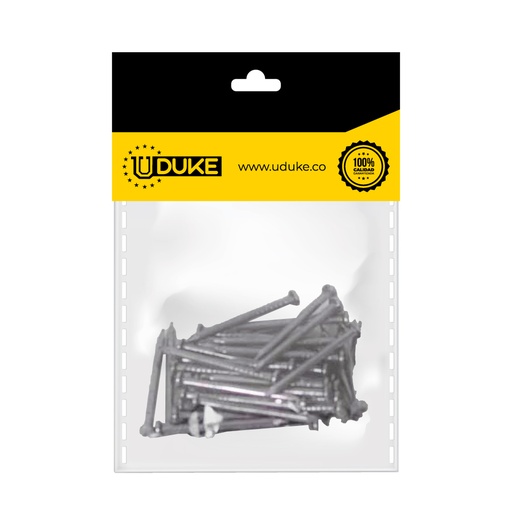 [10651K] PUNTILLA COMUN CON CABEZA 1 PQT X 50 UDUKE