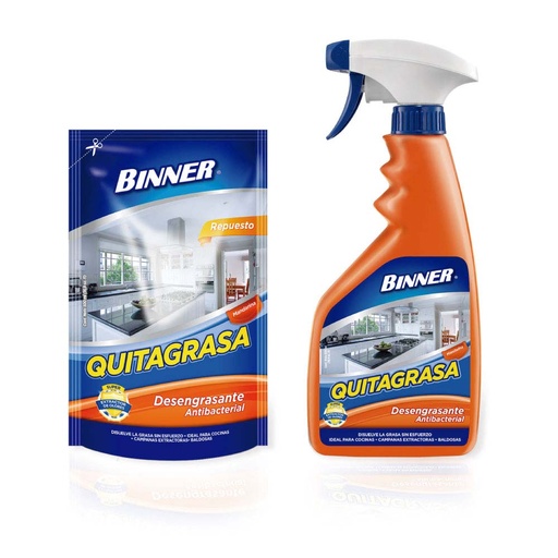 [16453] QUITA GRASA 500ML MANDARINA DOYPAC+QUITA GRASA 500ML MANDARINA PISTOLA PROMOCION (201973)