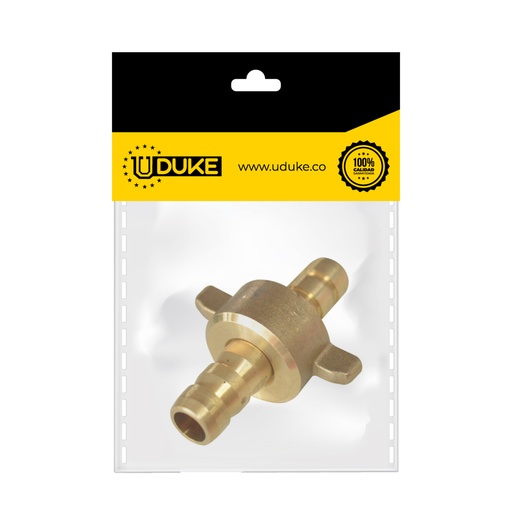[9925K] RACOR MANGUERA BRONCE 1/2 CON OREJA PQT X 1 UDUKE