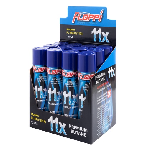 [17277] RECARGADOR GAS REPUESTO UNIVERSAL 300ML FLOPPI (FL-RG11X)