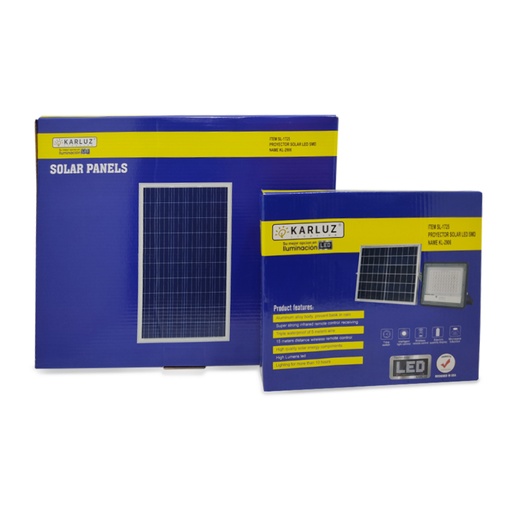 [15826] REFLECTOR LED 100W 3.2V LUZ DIA + PANEL SOLAR (IP65) (6500K)(KL-2906)