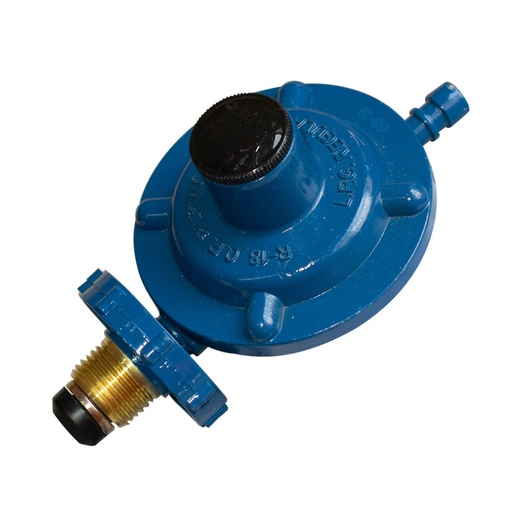 [5795] REGULADOR GAS HUMCAR AZUL SOLO GLP R18 CAJA X 100
