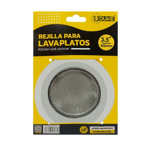[10988] REJILLA LAVAPLATOS UDUKE MALLA ACERO INOXIDABLE 3 (90MM) (HT80100)
