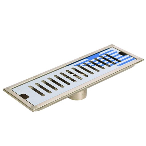 [17824] REJILLA SIFON PISO CORRIENTE ACERO INOXIDABLE  
10x30CM
 UDUKE (HT1586)